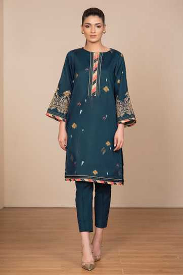 AlKaram 2 Piece Formal Cotton Satin Suit FA-36 Pret 2021